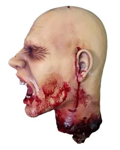 Abgetrennter Latex Schädel -Halloween Verkaufsgeschäft abgehackter kopf aus latex latex kopf fuer halloween latex koerperteile bild3 10021