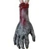 Abgetrennte Zombie Hand -Halloween Verkaufsgeschäft abgetrennte zombie hand halloween deko severed zombie hand halloween deco 37816 01
