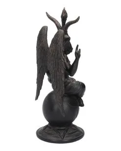 Baphomet Antik Figur Mit Ornamente -Halloween Verkaufsgeschäft baphomet mit pentagram antik figur bapohmet antique figurine gothic deco 39516 05