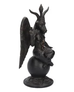 Baphomet Antik Figur Mit Ornamente -Halloween Verkaufsgeschäft baphomet mit pentagram antik figur bapohmet antique figurine gothic deco 39516 06