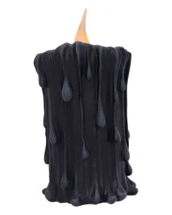 Schwarze Magie LED Kerze 19cm -Halloween Verkaufsgeschäft black magic led kerze black magic led candle halloween deko gothic deko 54011 03