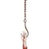 Abgehackte Zombie Hand Am Haken 1 Abgehackte Zombie Hand Am Haken -Halloween Verkaufsgeschäft bloody hand on hook blutige hand am haken haengedeko deko fuer halloweenparty oder horrorparty 25844