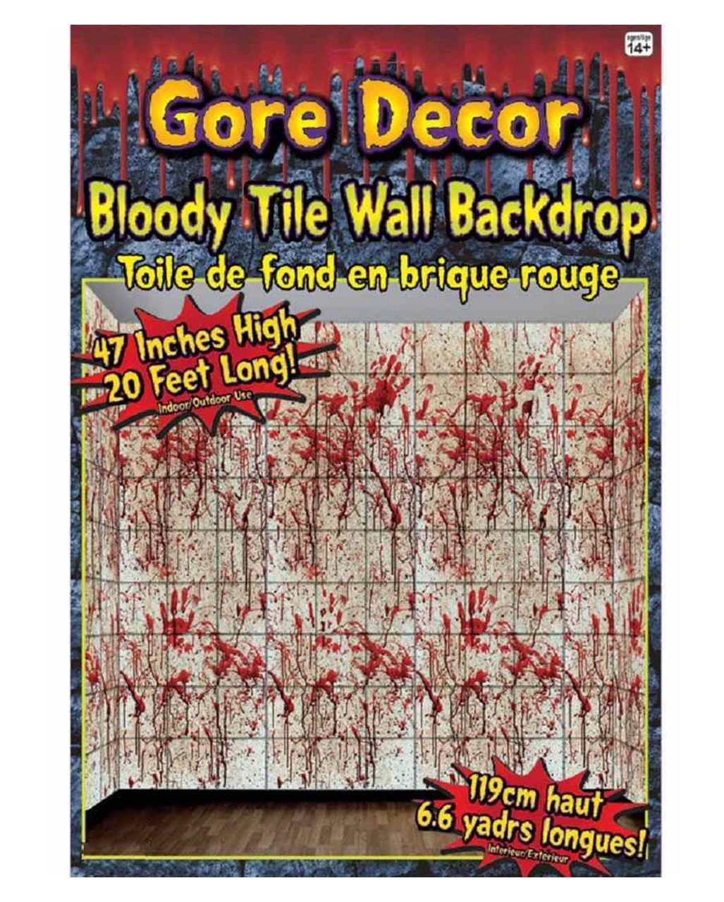 Blutige Kacheln Wandfolie 3 Blutige Kacheln Wandfolie