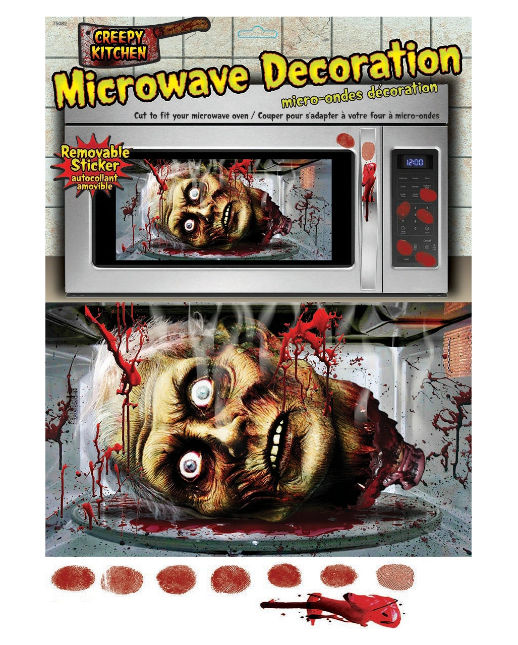 Halloween Mikrowellen Dekofolie 3 Halloween Mikrowellen Dekofolie