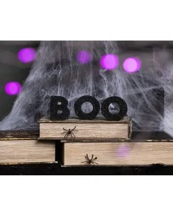 Schwarze Glitzer Holz Deko Boo 7 Schwarze Glitzer Holz Deko Boo -Halloween Verkaufsgeschäft boo glitzer standdeko glitter boo block decor buchstaben aufsteller halloween 53043 3