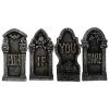 4-tlg. Enter If You Dare Grabstein Set -Halloween Verkaufsgeschäft enter if you dare grabstein set enter if you dare tombstone set halloween grabstein 52632 01