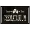 Vintage Gothic Crematorium Schild 43x11cm -Halloween Verkaufsgeschäft gothic crematorium schild antique gothic crematorium sign halloween deko gothic homeware 52031 01