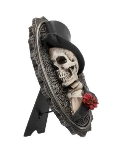 Gothic Skelett Gentleman Day Of The Dead Wand- & Standbild -Halloween Verkaufsgeschäft gothic skelett gentleman day of the dead wandbild gothic skeleton gentleman wall plaque gothic deko 39302 4