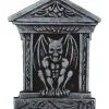 Grabstein Mit Wasserspeier & Säulen 52cm -Halloween Verkaufsgeschäft grabstein mit gargoyle und saeulen tombstone with gargoyle and pillars halloween grabsteine kaufen 51273 01