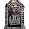 Skelett & Spinnweben Grabstein 52cm 1 Skelett & Spinnweben Grabstein 52cm -Halloween Verkaufsgeschäft grabstein mit skelett und spinnweben 52cm hallowee tombstone decoration prop halloween deko und grabsteine 52571