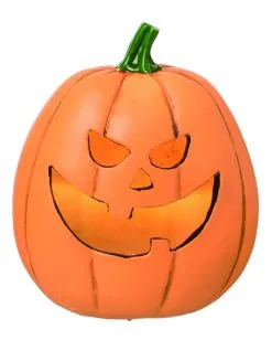 Grinsender Halloween Kürbis Mit LED 16cm 9 Grinsender Halloween Kürbis Mit LED 16cm -Halloween Verkaufsgeschäft grinsender led kuerbis aus kunststein light up resin jack o lantern decor halloween kuerbis deko 53047 4