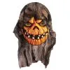 Kürbisschädel Wanddeko Mit Fetzenstoff -Halloween Verkaufsgeschäft gruseliger pumpkin skull mit fetzen stoff zum aufhaengen hanging wall decoration halloween dekoration halloween props 39764