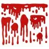 3D Blut Gel Fenster Halloween Dekoration -Halloween Verkaufsgeschäft halloween 3d blut fenster dekoration halloween 3d blood window decoration fensterblut horror party 53247