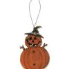 Holz Ornament Halloween Kürbis 8cm -Halloween Verkaufsgeschäft halloween holz ornament kuerbis 8cm weihnachtskugel halloween fan christbaumschmuck halloween 54290