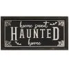 "Home Sweet Haunted Home" Halloween Wandbild 40cm -Halloween Verkaufsgeschäft halloween holzschild home sweet haunted home 40cm wood engraved wall sign home sweet haunted home 54284