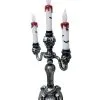 Gothic Kerzenständer Mit LED Kerzen -Halloween Verkaufsgeschäft halloween kerzenstaender mit led kerzen fledermaus licht skull candelabra 38309