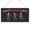 Happy Horrordays Hängeschild Aus Holz -Halloween Verkaufsgeschäft happy horrordays haengeschild happy horrordays hanging sign merry cryptmas weihnachtsdeko 53563 01