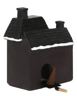 Hounted House Räucherkegel Haus -Halloween Verkaufsgeschäft haunted house raeucherkegel halter haunted house incense cone burner halloween homeware 53588 03