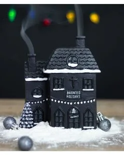 Hounted House Räucherkegel Haus -Halloween Verkaufsgeschäft haunted house raeucherkegel halter haunted house incense cone burner halloween homeware 53588 04