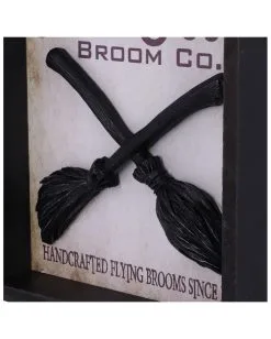 Hocus Pocus Hexenbesen Im Bilderrahmen 20cm -Halloween Verkaufsgeschäft hocus pocus hexenbesen wandbild hocus pocus witch broom wall art halloween dekoration 51063 04