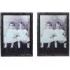 Zombie Zwillinge Hologramm Wandbild 48x35 Cm -Halloween Verkaufsgeschäft hologramm wandbild zombie zwillinge hologram picture zombie twins halloween wanddeko 53258