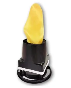 Illusions Flammenlampe Mit Rotem LED Effektrand -Halloween Verkaufsgeschäft illlusions feuerlampemit rotem led effektrand illusions flammenlampe mit rotem led effekt illusion firelamp with red led lights 52816 02