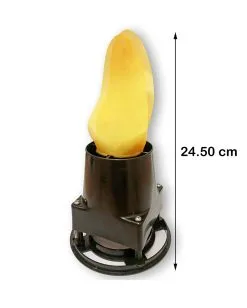 Illusions Flammenlampe Mit Rotem LED Effektrand -Halloween Verkaufsgeschäft illlusions feuerlampemit rotem led effektrand illusions flammenlampe mit rotem led effekt illusion firelamp with red led lights 52816 03