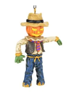 Kürbis Vogelscheuche Christbaumkugel 9,5cm -Halloween Verkaufsgeschäft kuerbis vogelscheuche weihnachtskugel halloween und horror weihnachtsdeko scarecrow ornament 54755 2