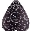 Hexenbrett Wanduhr 34cm -Halloween Verkaufsgeschäft ouija board wanduhr hexenbrett wanduhr wahrsagebrett wanduhr spirit board wallclock 53300 01