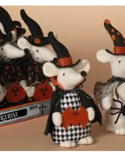 Halloween Plüsch Maus Mit Fledermaus 23cm -Halloween Verkaufsgeschäft pluesch halloween maus mit fledermaus 23cm halloween plush mouse figurine with bat halloween dekofigur 54259 2