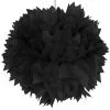 Schwarzer Pompom 30cm -Halloween Verkaufsgeschäft pom pom schwarz 30cm halloween dekoration pompom geburstags deko schwarz 29962