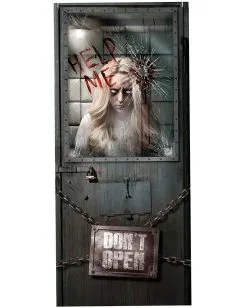 Tür Deko Psychiatrie Help Me 80x180 Cm