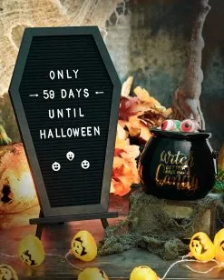 Sarg Buchstabentafel -Halloween Verkaufsgeschäft sarg buchstabentafel coffin letterboard halloween und gothic deko 51485 4