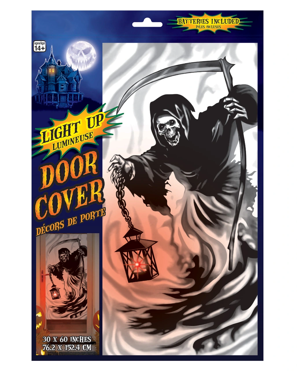 Grim Reaper Türfolie Mit LED Licht 4 Grim Reaper Türfolie Mit LED Licht – Bild 2