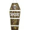 Spooky Sarg Mit Totenkopf & Beweglichen Augen -Halloween Verkaufsgeschäft spooky sarg mit skull und animierten augen spooky coffin with skull and moving eyes halloween deko 52613 01