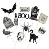 Antike Halloween Photo Sticks 12 St. -Halloween Verkaufsgeschäft vintage halloween photo sticks vintage halloween foto sticks partyzubehoer 51506 01