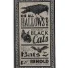 Antikes Halloween Schild "Hallows Eve" 46x24cm -Halloween Verkaufsgeschäft vintage halloween schild hallows eve halloween deko vintage halloween sign 51516 01