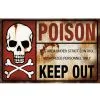 Poison Keep Out Warnschild -Halloween Verkaufsgeschäft warnschild poison keep out halloween warnschild gift halloween dekoration 35886