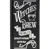 Halloween Wandbild Witches Brew 41cm -Halloween Verkaufsgeschäft witches brew halloween holzschild 41cm wood halloween engraved wall sign 54247