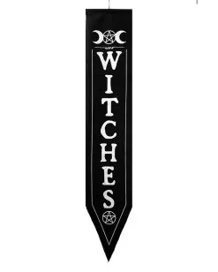 Witches Welcome Banner 2-tlg. Set -Halloween Verkaufsgeschäft witches welcome banner set hexen dekoration halloween dekoration wicca decoration 52611 02